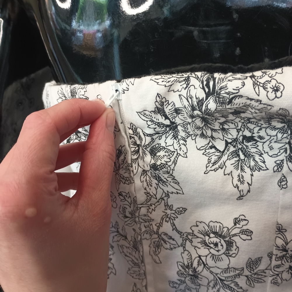 Vintage Studio Y Y2K Strapless Dress 9/10 Floral Drop Waist Coquette Romantic - Picture 6 of 12